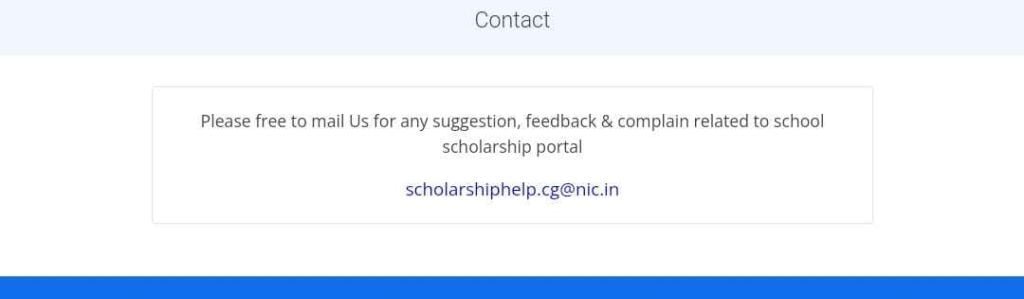 Getting Contact Details Under CG Scholarship
