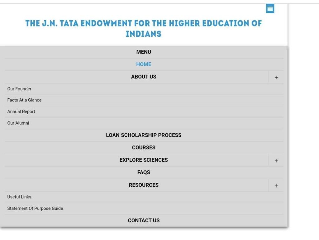 Procedure To Apply Online Under JN Tata Endowment Loan Scholarship