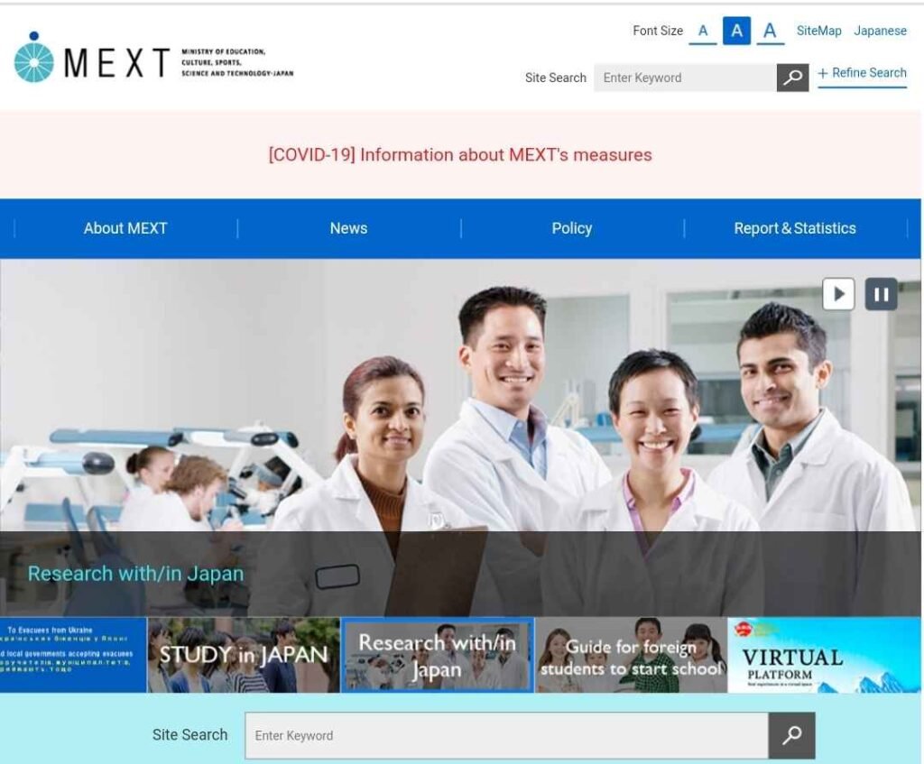 Process To Apply Online Under India MEXT Scholarship 