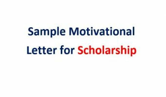 Motivation Letter For Scholarship 2023: Sample Letter With Example Pdf