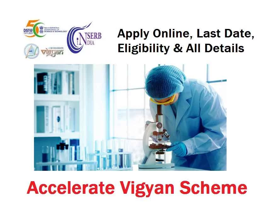 Accelerate Vigyan Scheme 2024 Application Procedure & Last Date